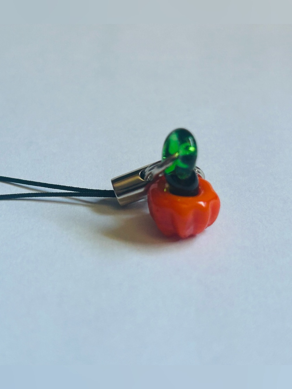 Small Pumpkin Charm - Phone Charm - Bag Charm - Halloween
